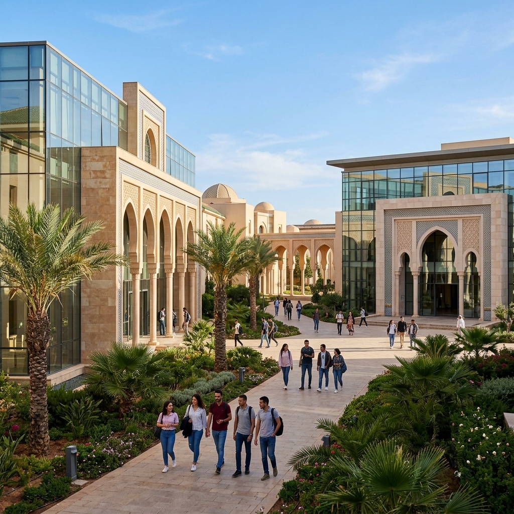 Modern Moroccan university campus