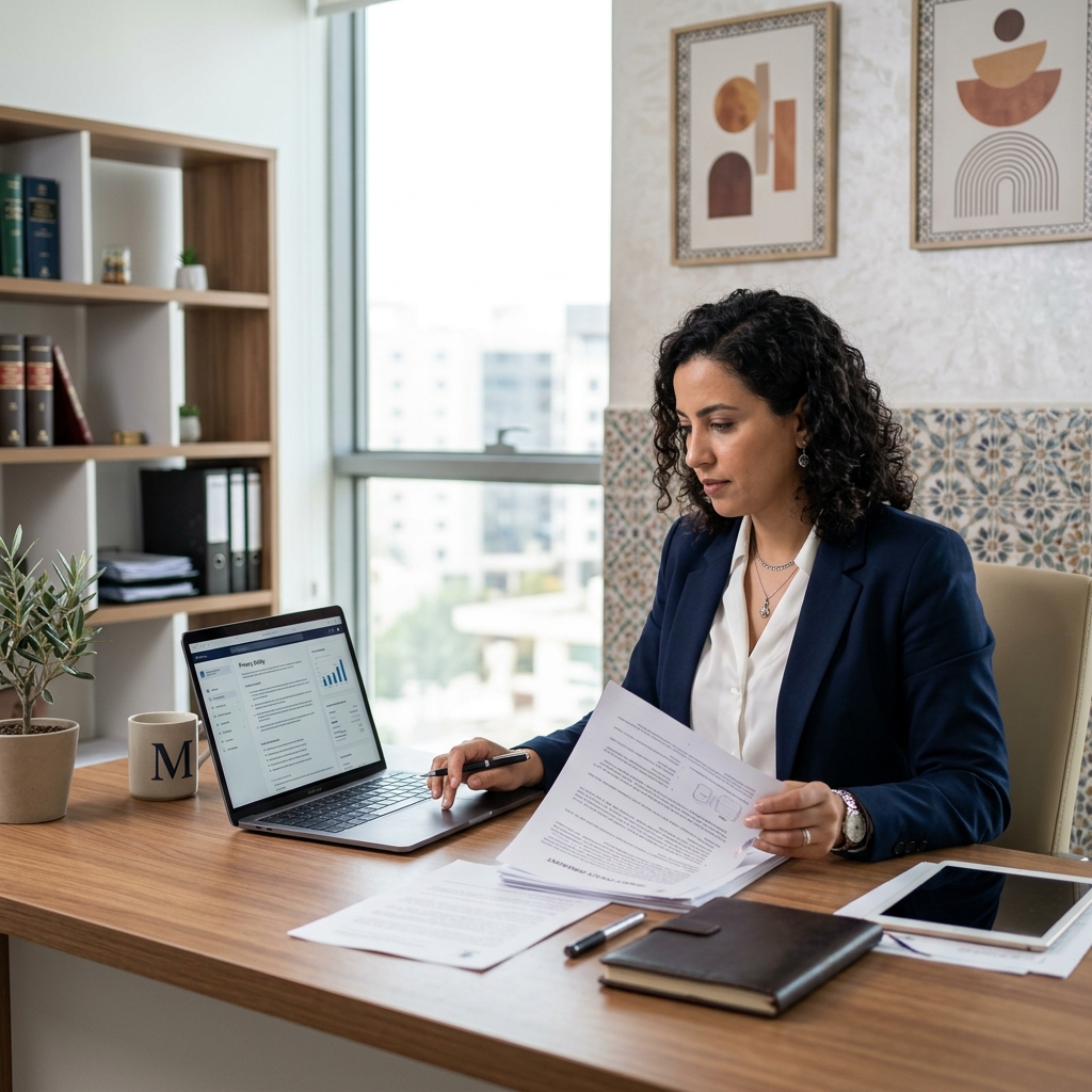 Moroccan legal professional ensuring compliance